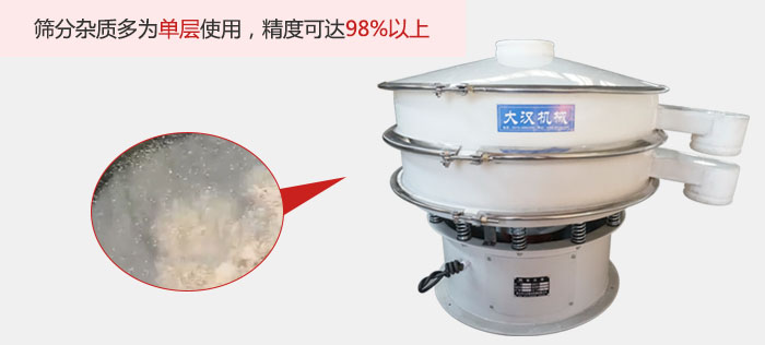 塑料振動篩篩分雜質(zhì)多用與單層篩網(wǎng)使用。